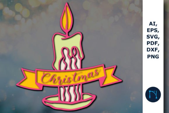 3D Layer Christmas SVG for Branding