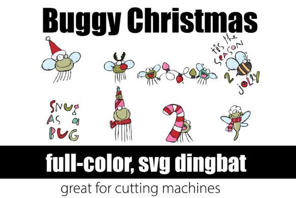 Buggy Christmas: Festive Color Fonts for Holiday Branding