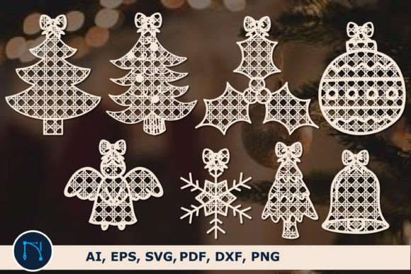 Cane Rattan Christmas SVG: Winter Amp Style