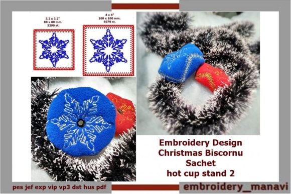 Christmas Biscornu Sachet & Hot Cup Stand Review