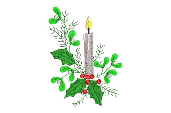 Christmas Candle with Green Leaves: A Festive Craft Review