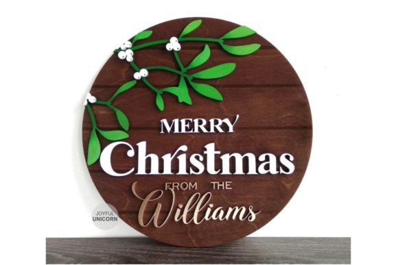 Christmas Family Name Sign: Winter Amp Visuals