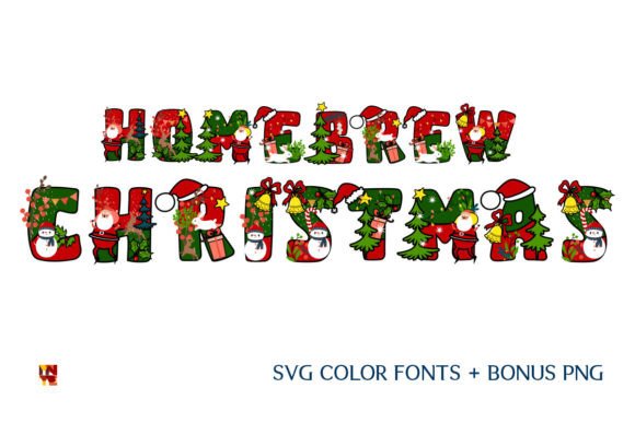 Homebrew Christmas: Festive Color Fonts for Bold Branding