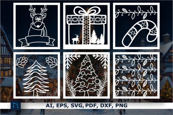 Laser Cut Christmas Decor SVG Bundle for Winter Amp Shops