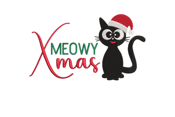 Meow Christmas: A Designer's Take on Festive Feline Embroidery