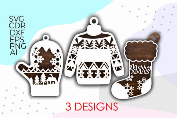 Reviewing the Christmas Mitten and Sock SVGs
