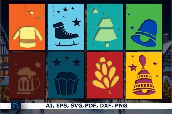 Reviewing the Paper Cut Christmas Card SVG Bundle