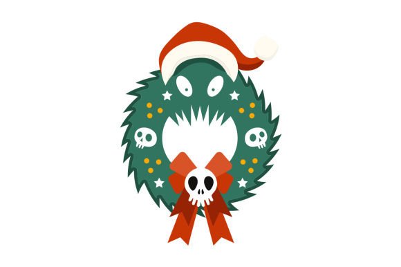 Spooky Christmas Wreath: A Designer's Review for Holiday Stitching