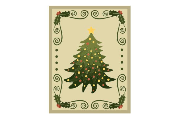 Vintage Christmas Tree Post Card Asset Review