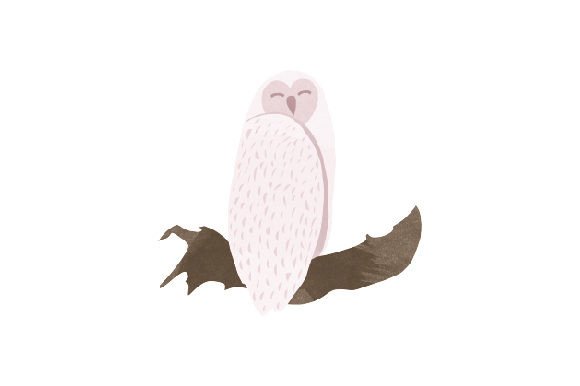 White Owl Christmas Watercolor for Blog Graphics